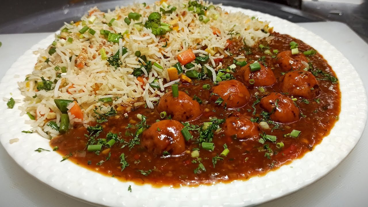 Paneer Manchurian Fried Rice